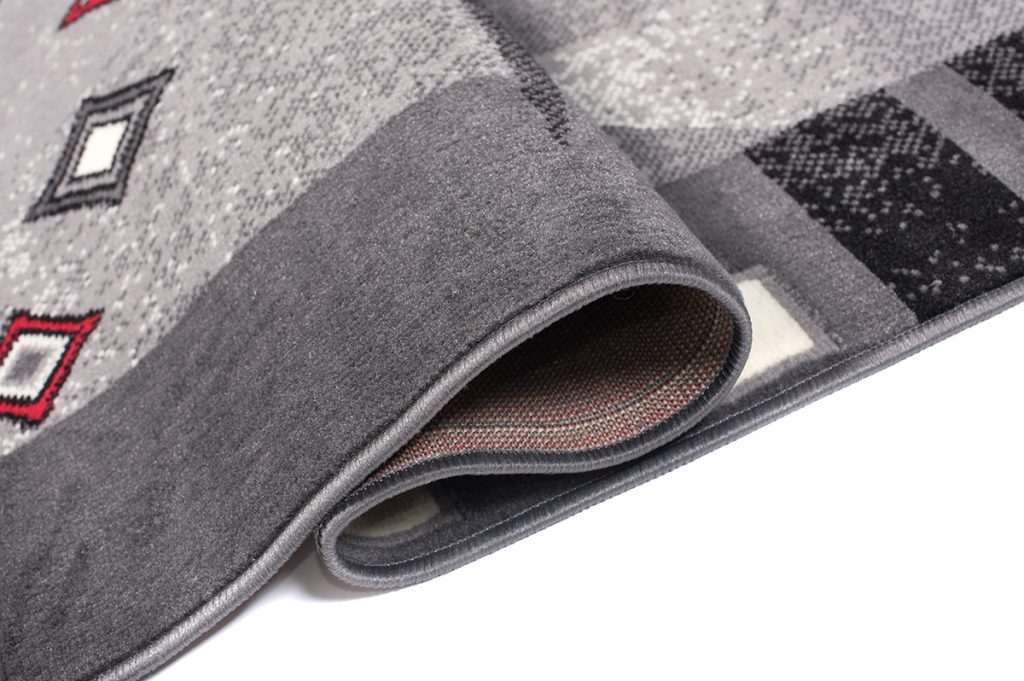 Tappeto Dream Moderno Grigio Rosso MezzaLuna