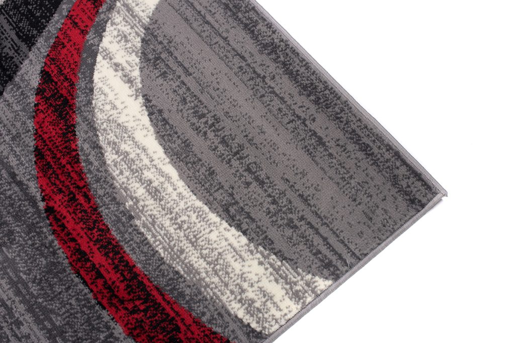 Tappeto Dream Grigio Chiaro Rosso Onde