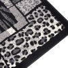 Tappeto Dream Moderno Nero Grigio Stampa Animali