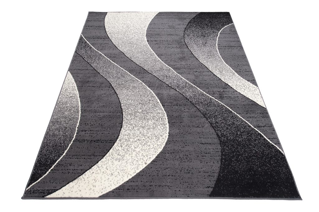 Tappeto Dream Moderno Grigio Scuro Onde