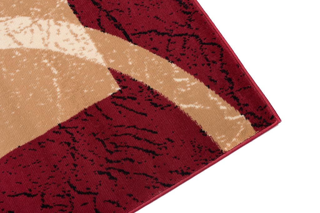 Tappeto Dream Rosso Crema Cornice Linee