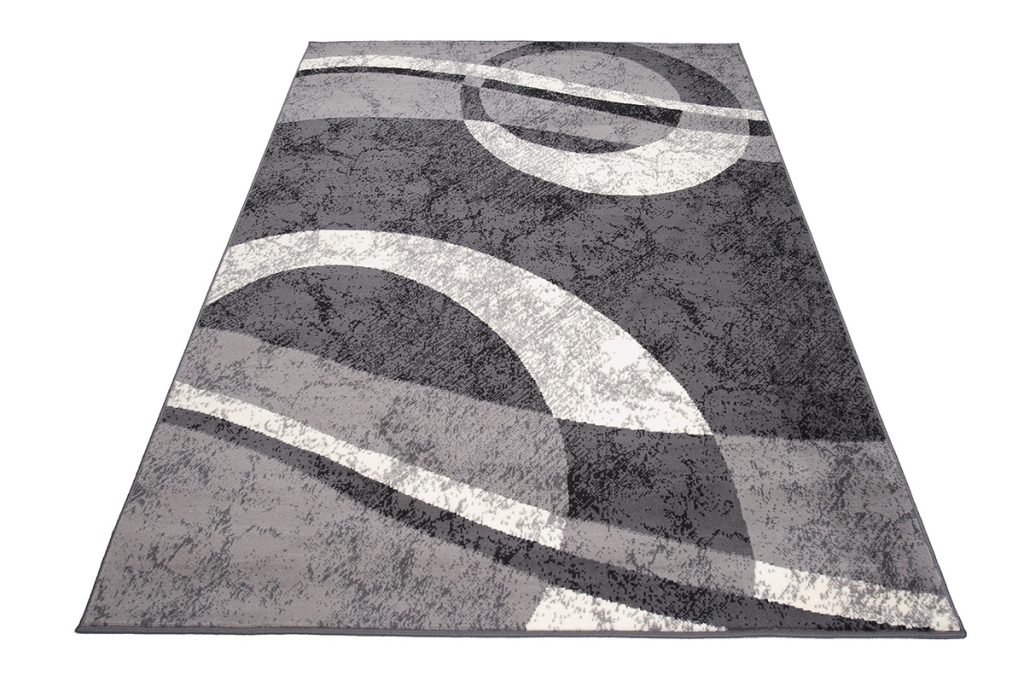 Tappeto Dream Geometrico Grigio Scuro Cerchi