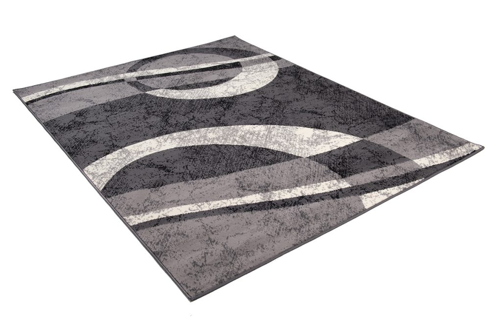 Tappeto Dream Geometrico Grigio Scuro Cerchi