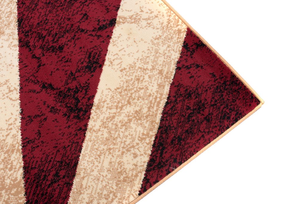 Tappeto Dream Geometrico Crema Rosso Quadrati