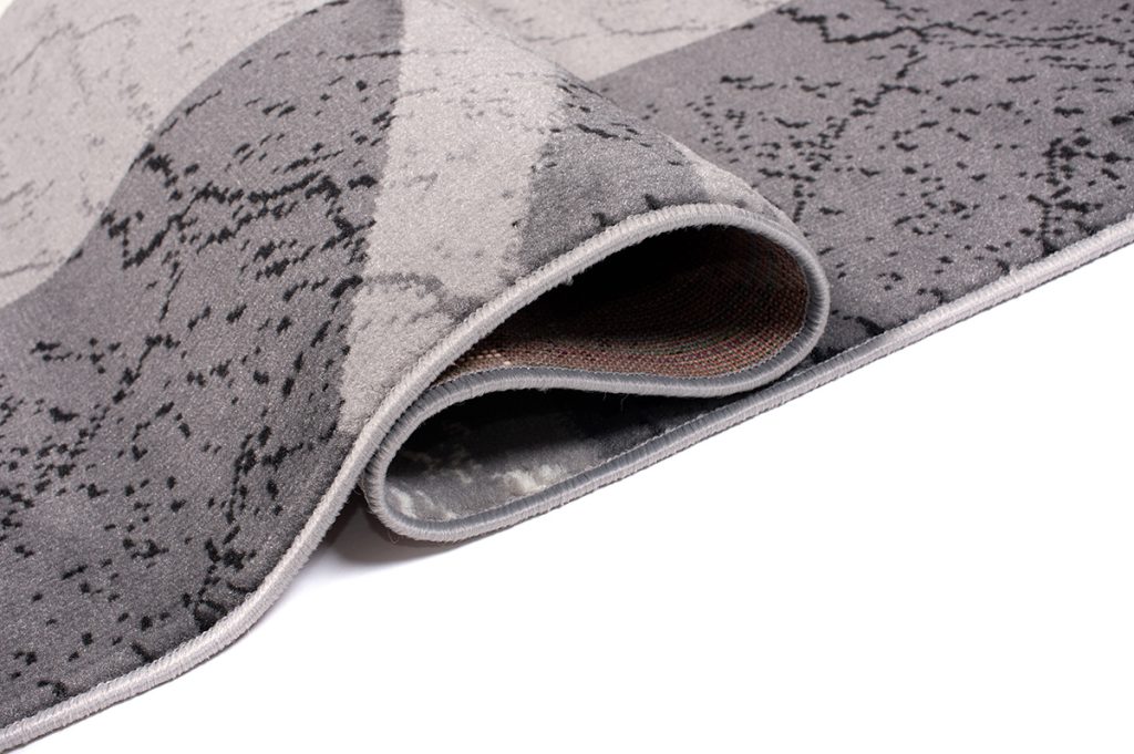 Tappeto Dream Grigio Bianco Cornice Cerchi