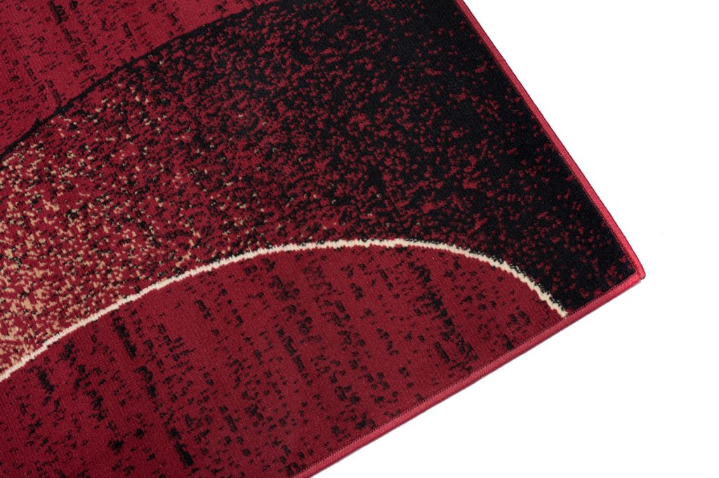 Tappeto Dream Moderno Rosso Onde Beige
