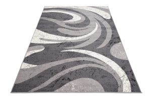 Tappeto Dream Astratto Grigio Onde Fine