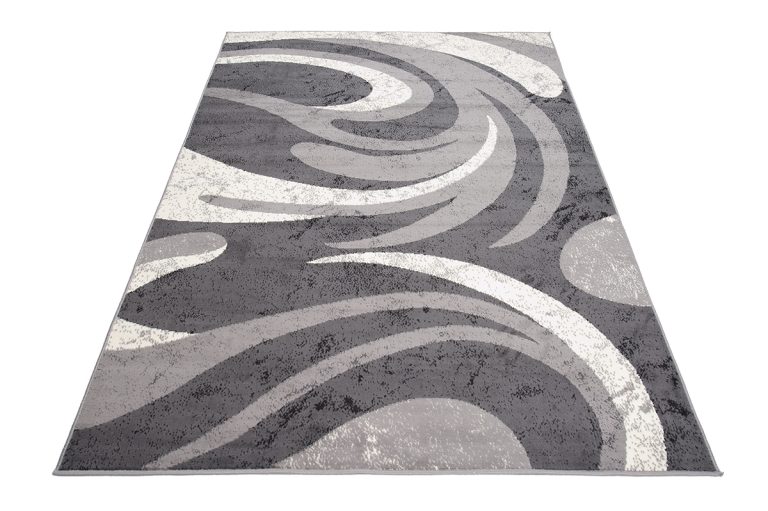 Tappeto Dream Astratto Grigio Onde Fine