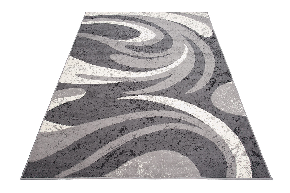 Tappeto Dream Astratto Grigio Onde Fine