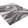 Tappeto Dream Astratto Grigio Onde Fine