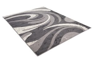 Tappeto Dream Astratto Grigio Onde Fine