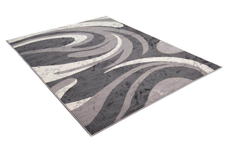 Tappeto Dream Astratto Grigio Onde Fine