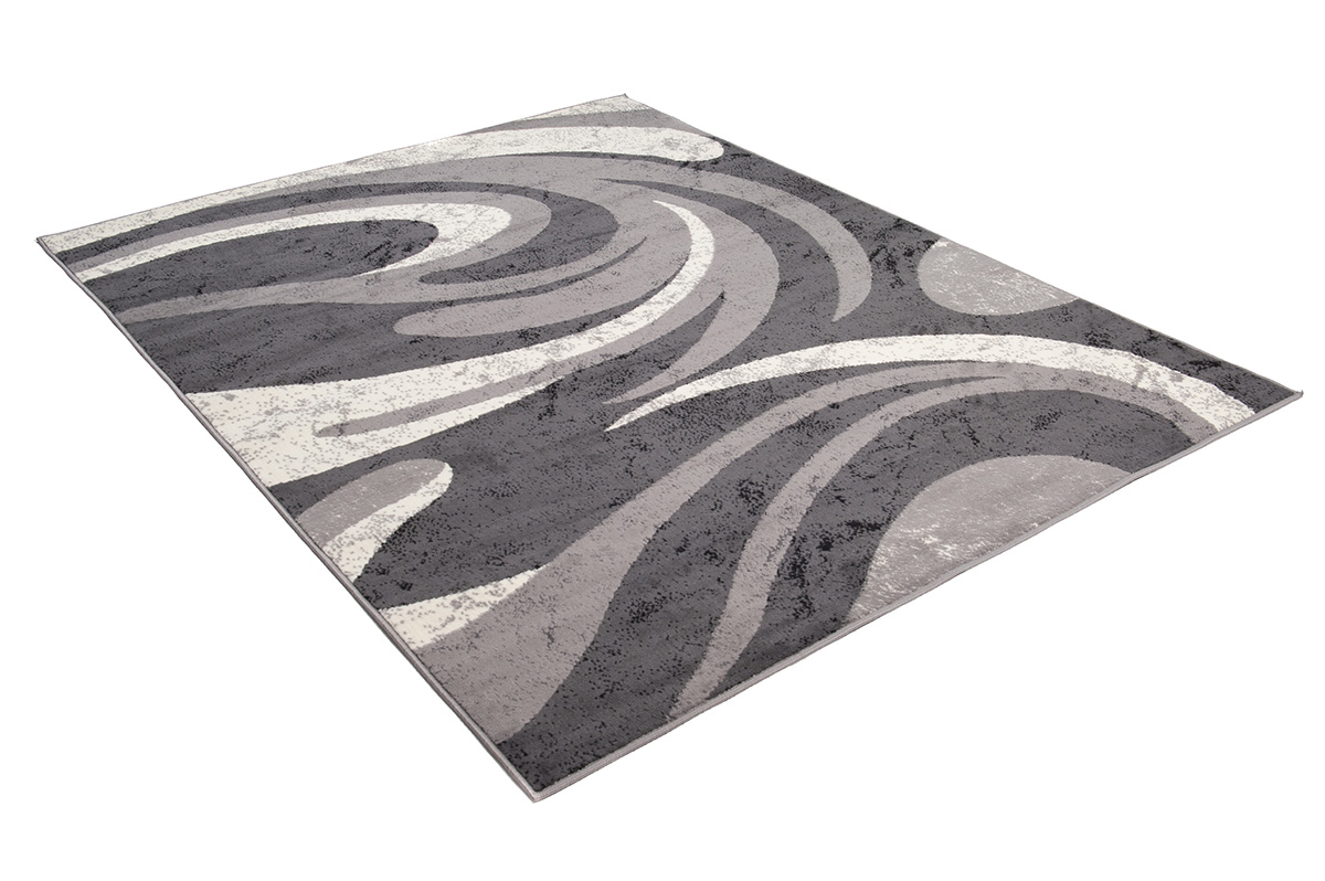 Tappeto Dream Astratto Grigio Onde Fine