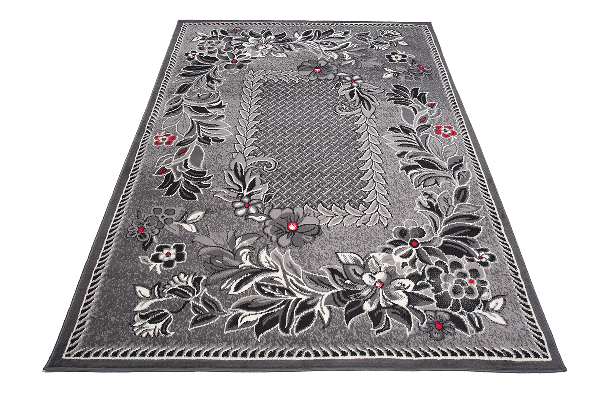 Tappeto Dream Tradizionae Grigio Motivo Floreale
