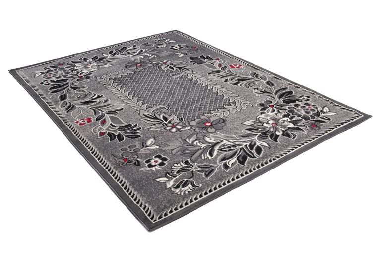Tappeto Dream Tradizionae Grigio Motivo Floreale