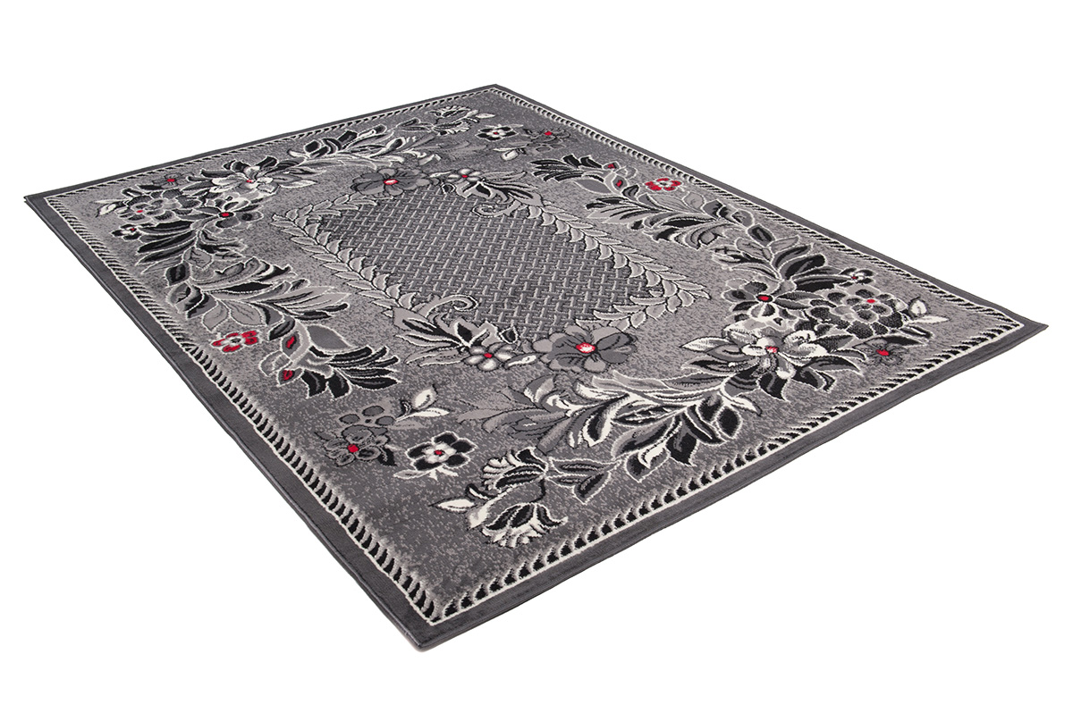 Tappeto Dream Tradizionae Grigio Motivo Floreale