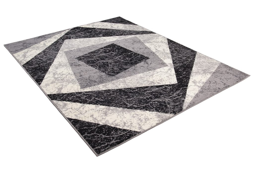 Tappeto Dream Geometrico Grigio Quadrati