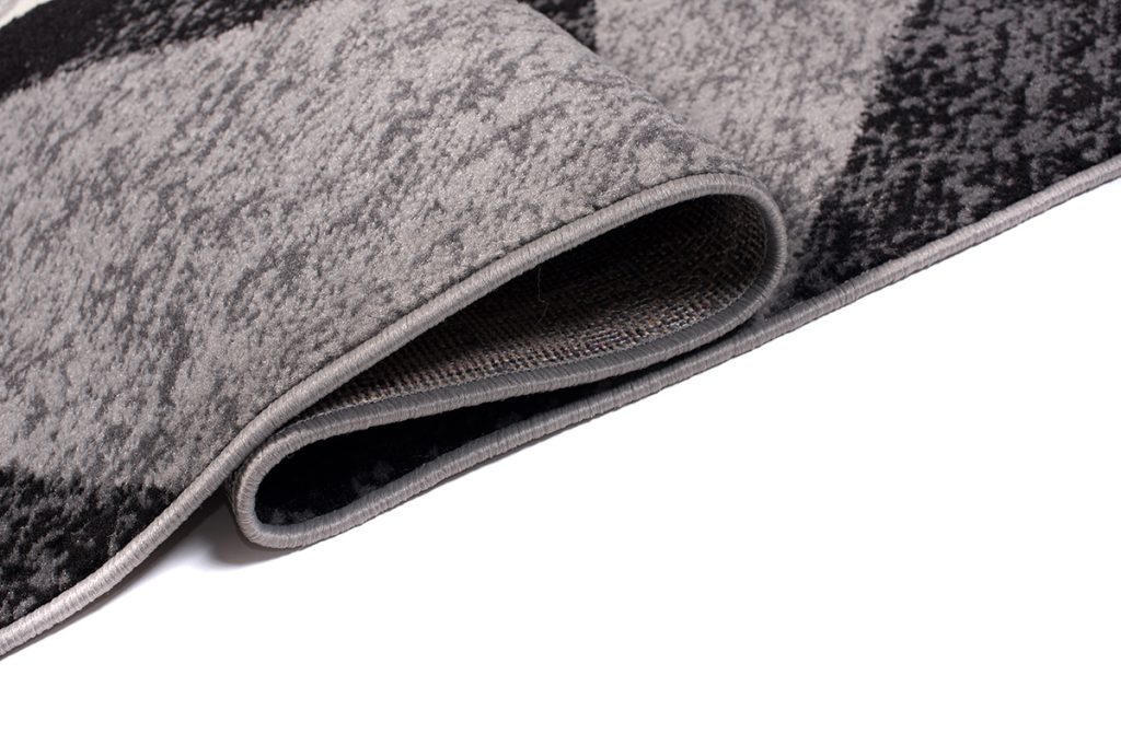 Tappeto Dream Geometrico Grigio Rosso Quadrati