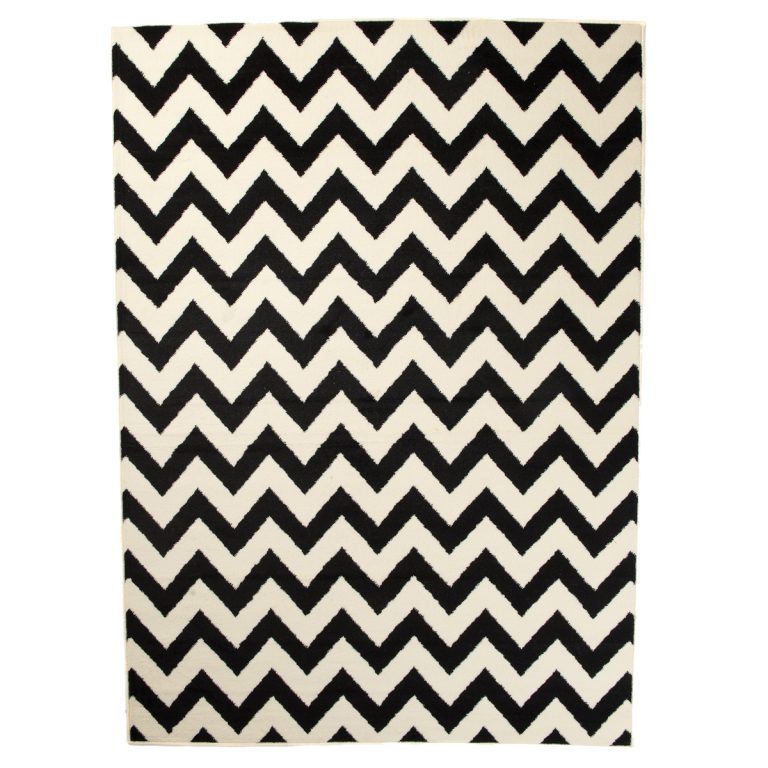 Tappeto Dream Nero Crema Geometrico Zig zag