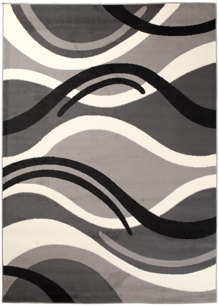 Tappeto Dream Grigio Crema Geometrico Onde