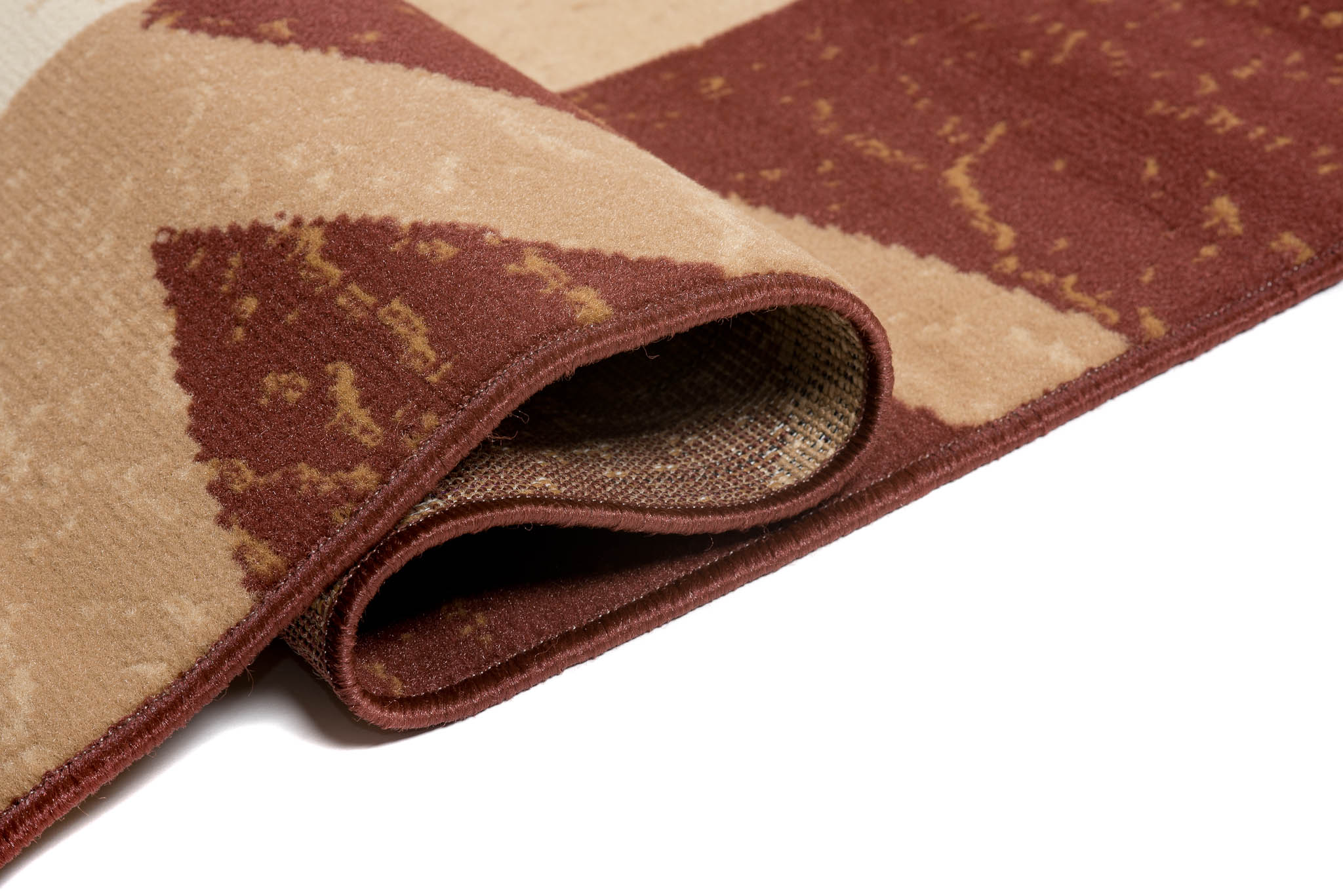 Tappeto Dream Marrone Beige Cornice Linee