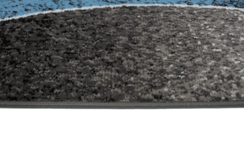 Tappeto Dream Moderno Grigio Onde Blu