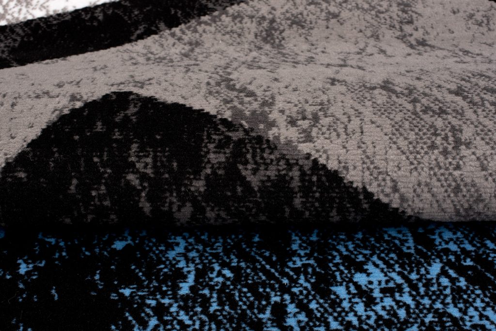Tappeto Dream Geometrico Grigio Blu Quadrati