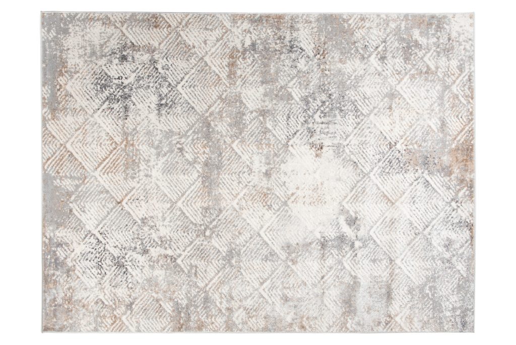 Tappeto Valley Grigio Beige Geometrico Quadrato