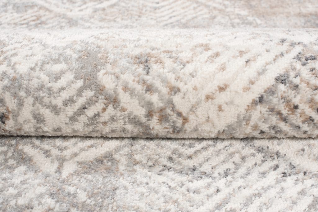 Tappeto Valley Grigio Beige Geometrico Quadrato