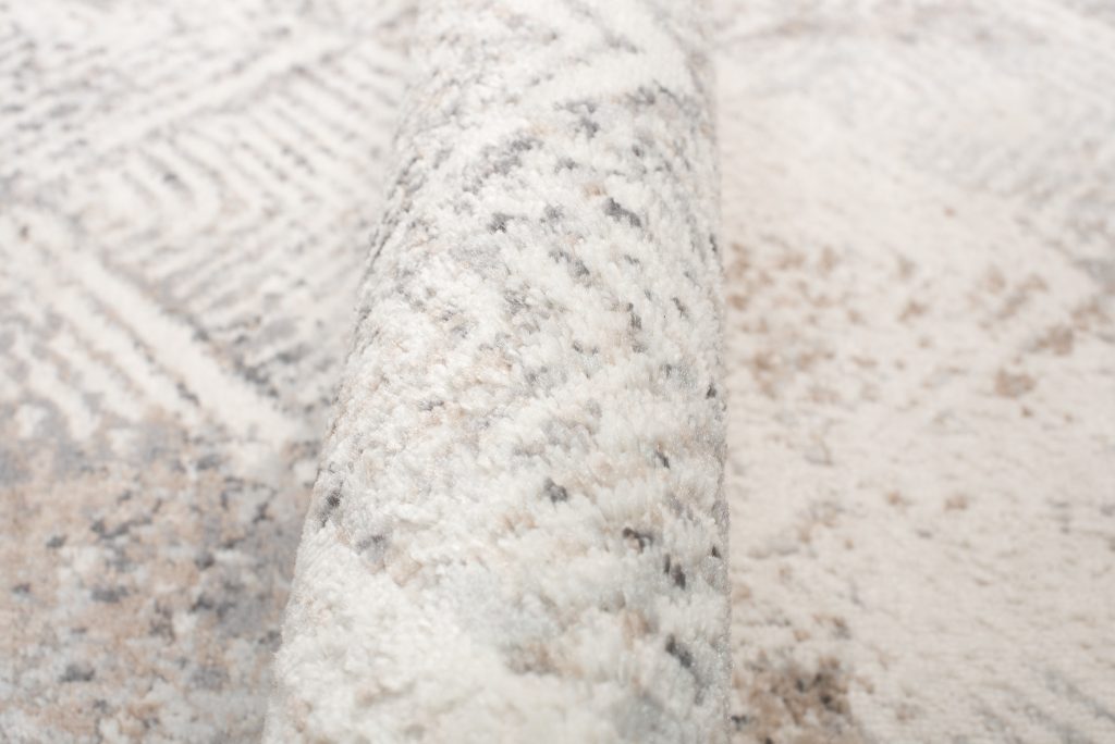 Tappeto Valley Grigio Beige Geometrico Quadrato