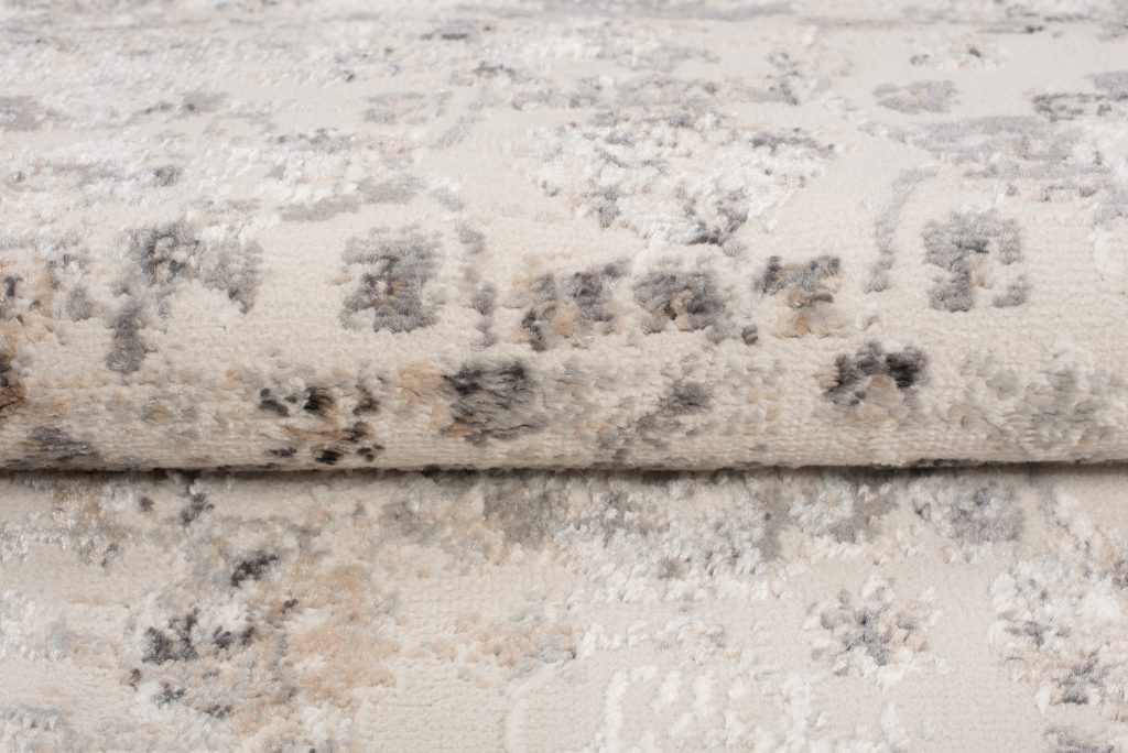 Tappeto Valley Grigio Beige Ornamenti Cornice