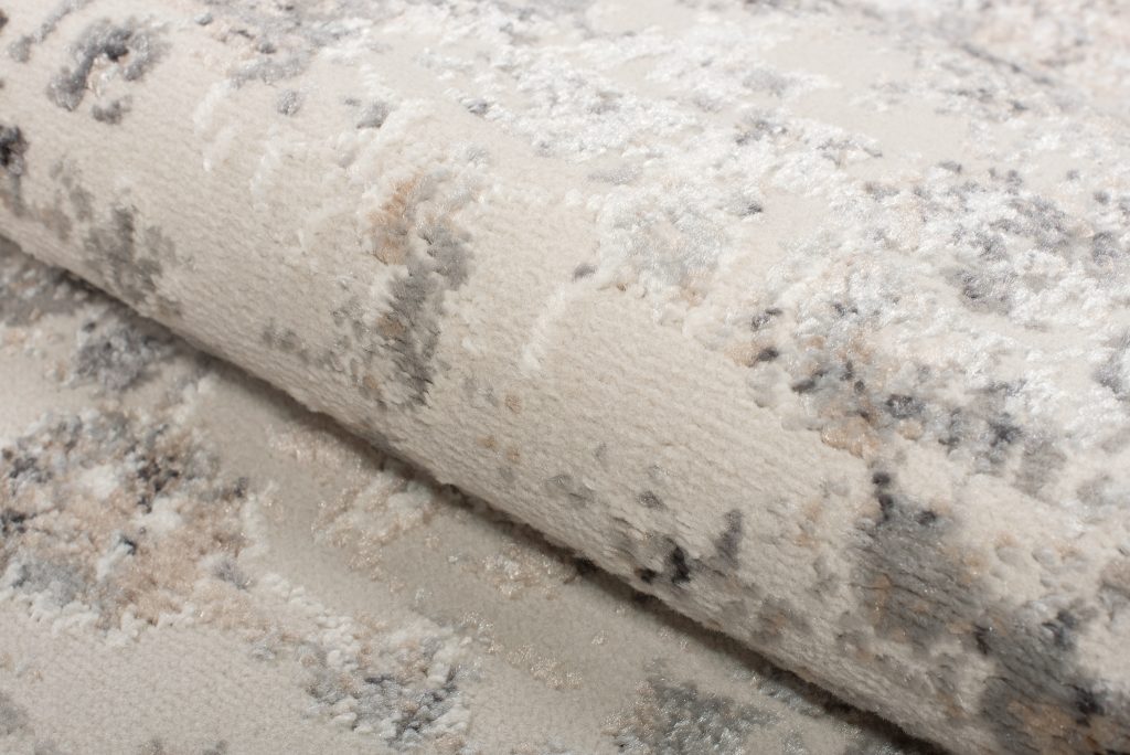 Tappeto Valley Grigio Beige Ornamenti Cornice
