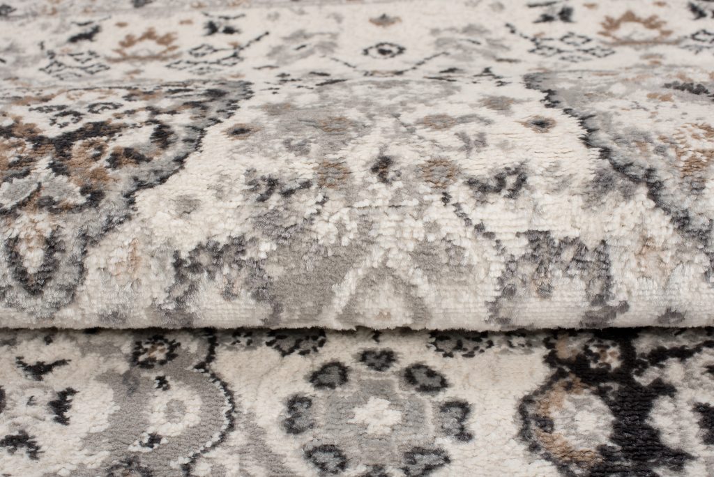 Tappeto Valley Grigio Rame Ornamenti Vintage