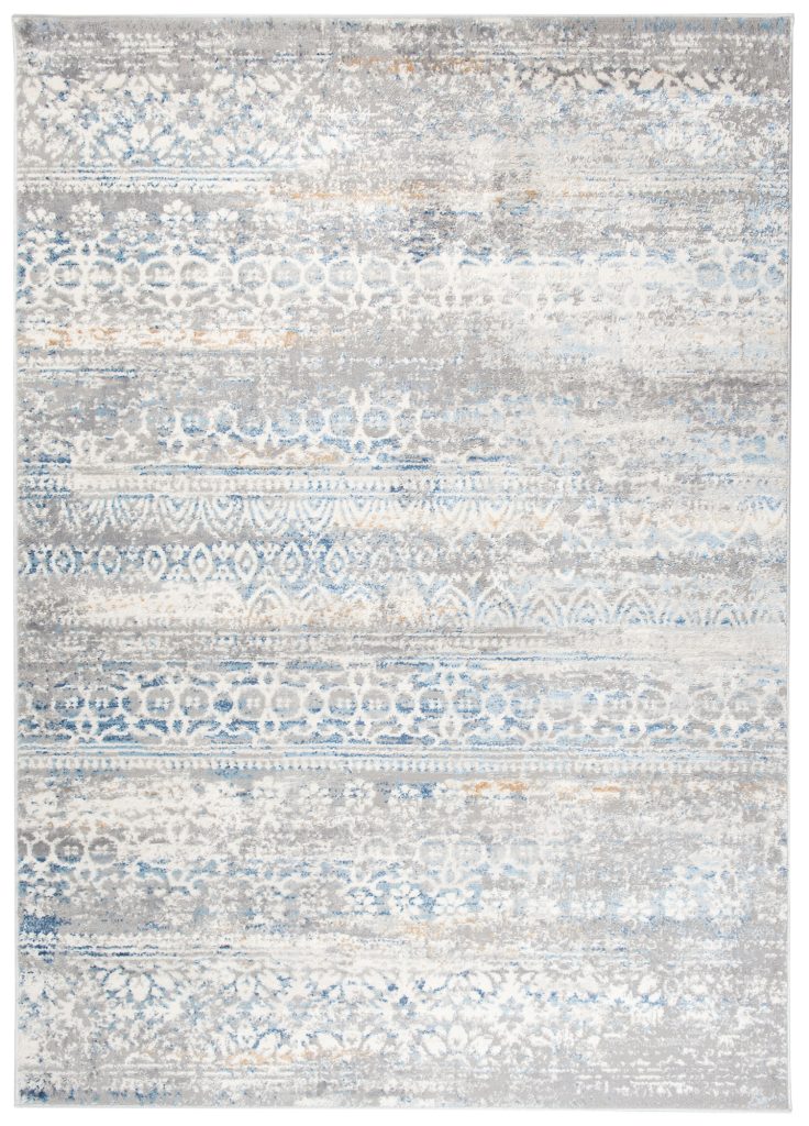 Tappeto Valley Grigio Blu Floreale Vintage
