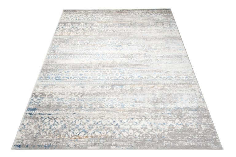 Tappeto Valley Grigio Blu Floreale Vintage