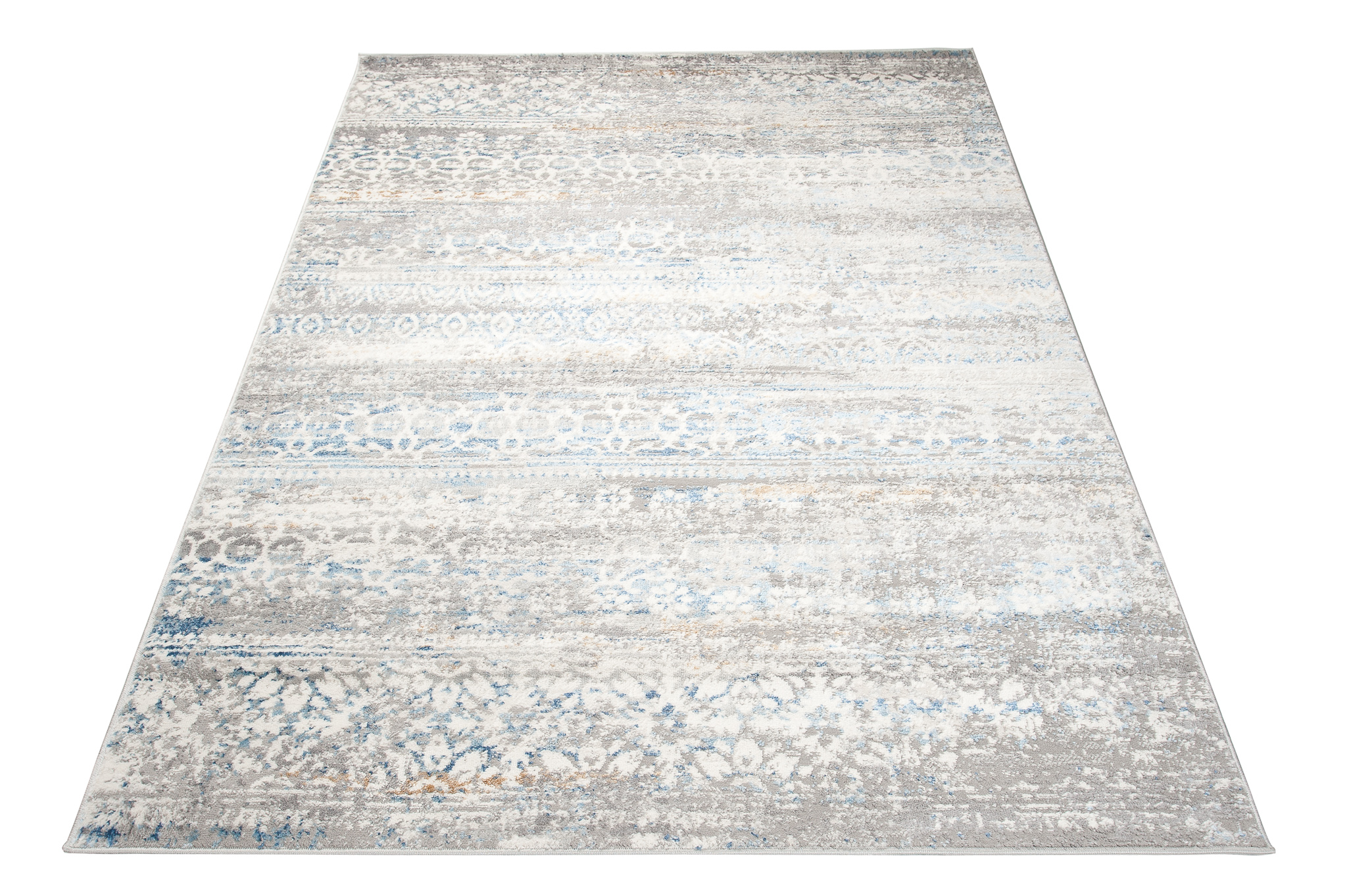 Tappeto Valley Grigio Blu Floreale Vintage