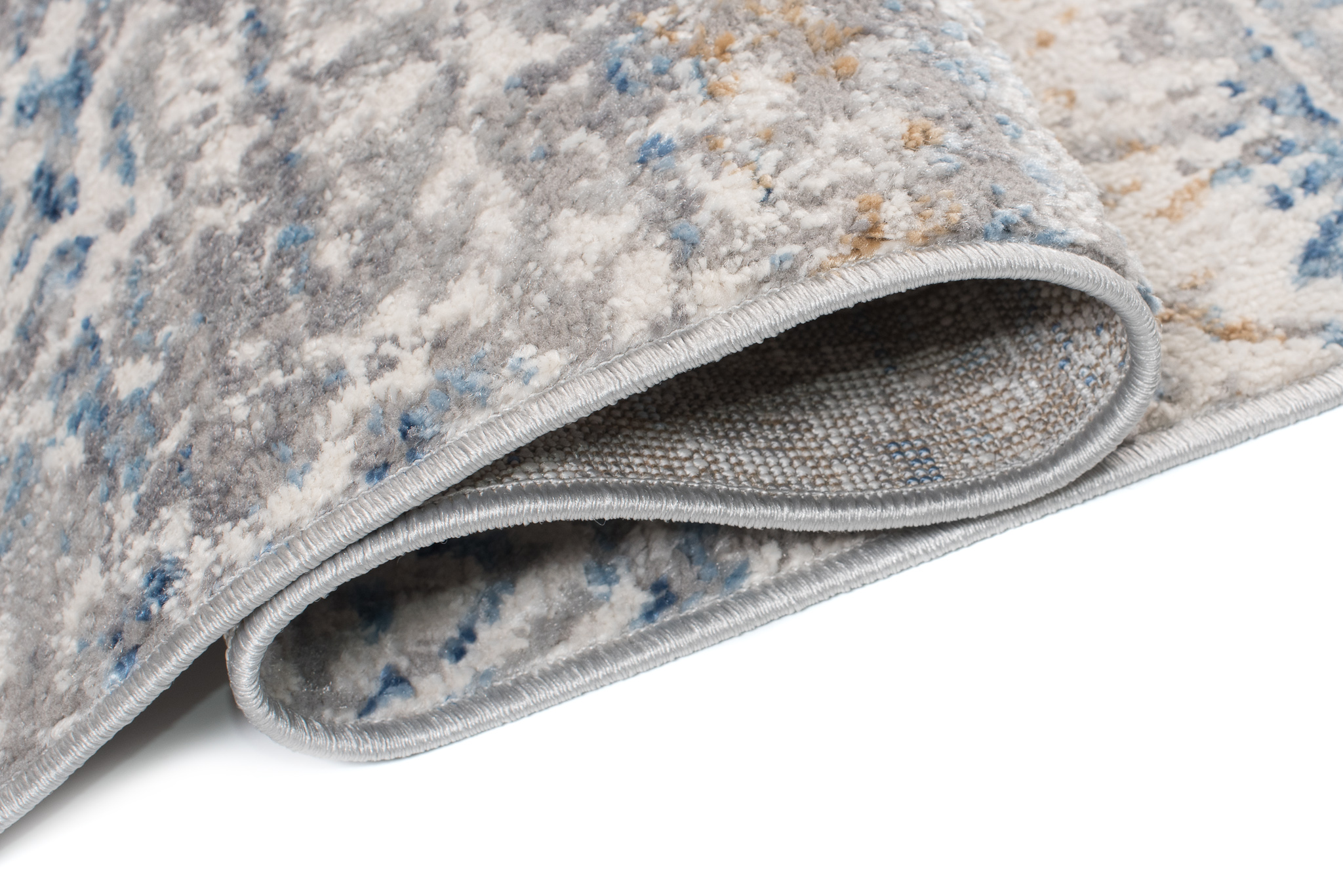 Tappeto Valley Grigio Blu Floreale Vintage