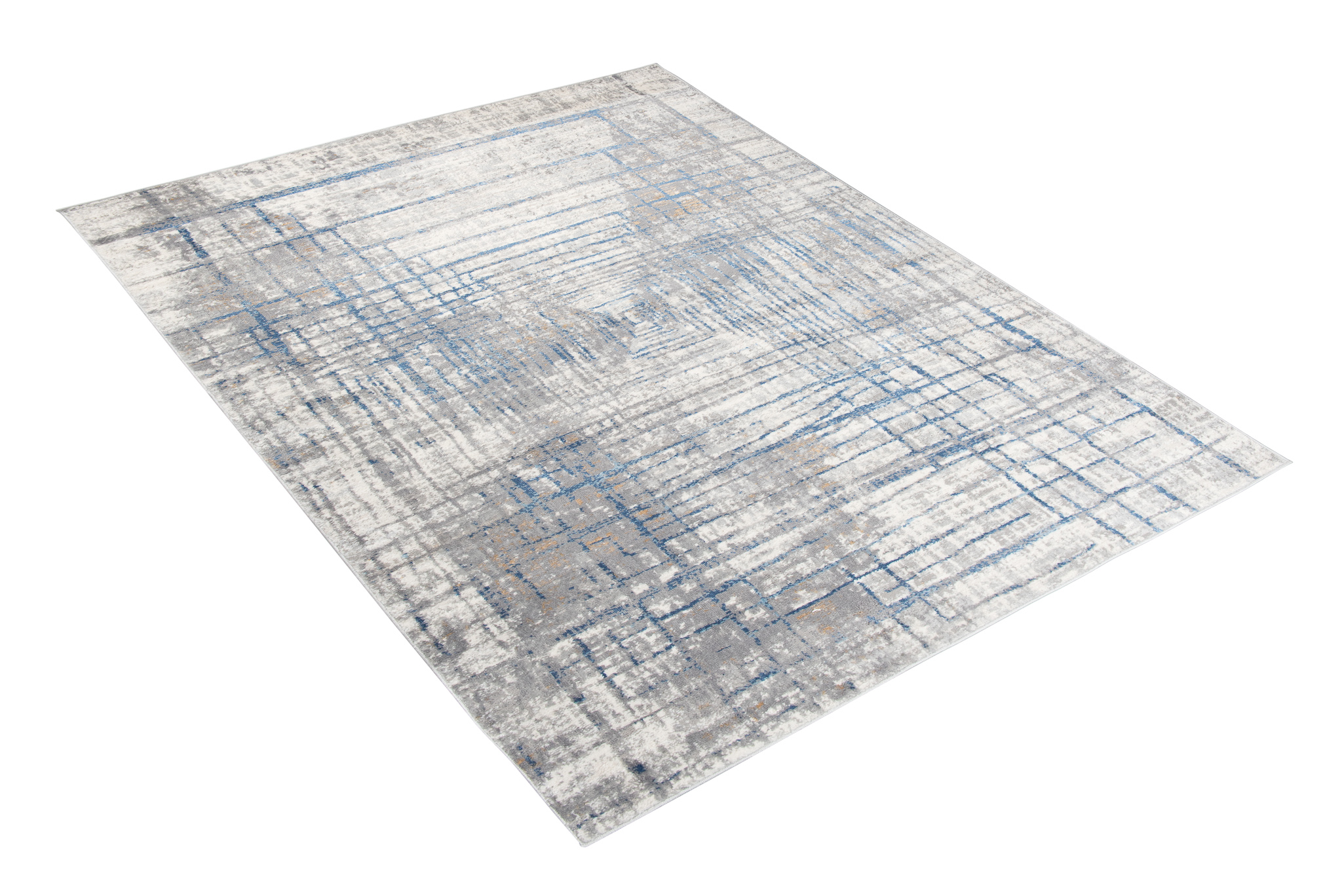 Tappeto Valley Grigio Blu Astratto Linee