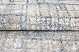 Tappeto Valley Grigio Blu Astratto Linee