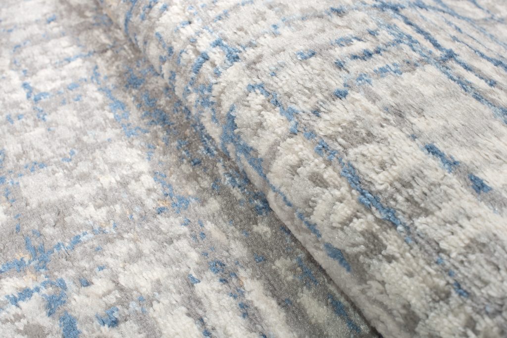 Tappeto Valley Grigio Blu Astratto Linee