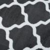 Tappeto Luxury Grigio Scuro Bianco Geometrico Trellis