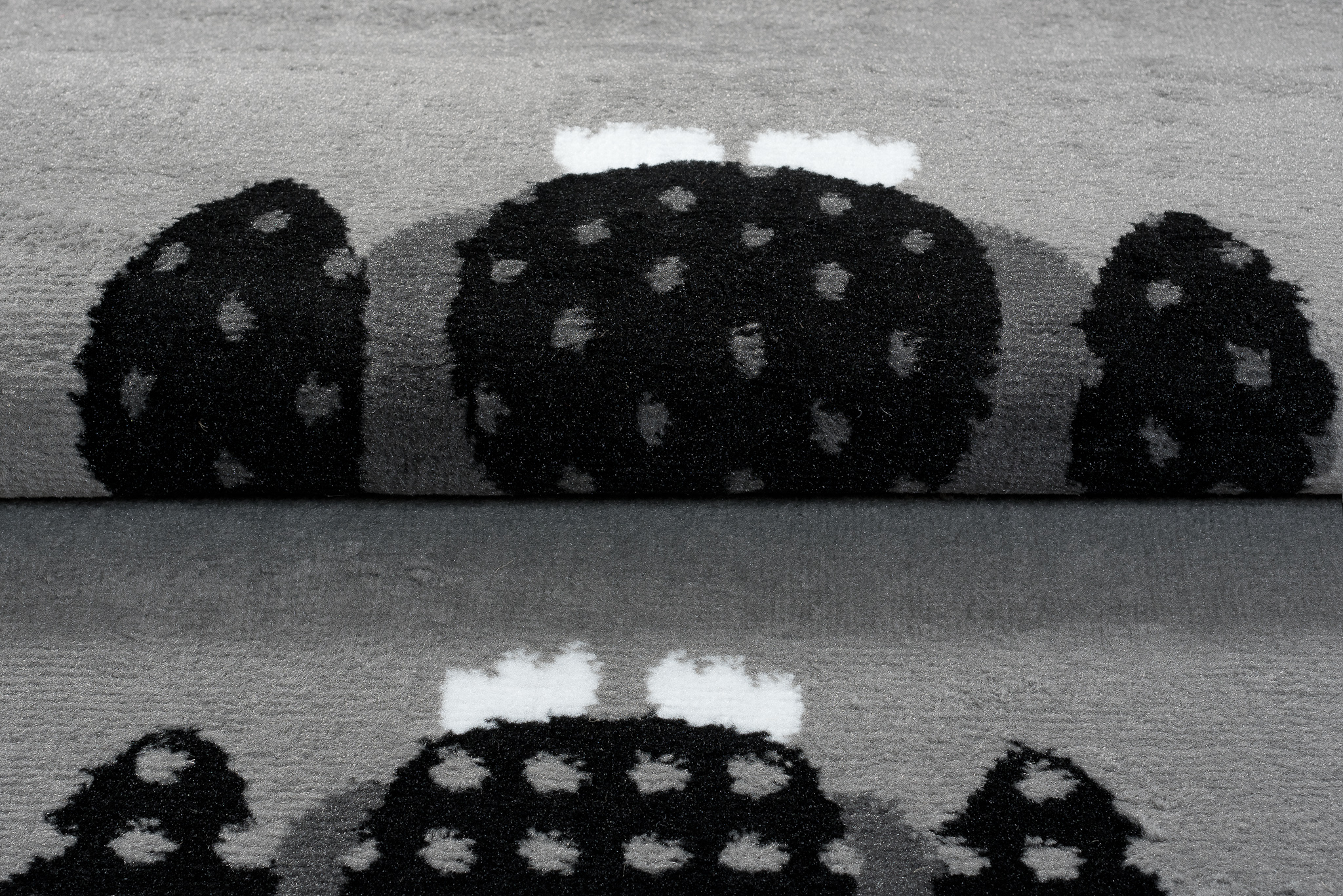 Tappeto Luxury Per Bambini Con Gufi Grigio Moderno A Pelo Corto