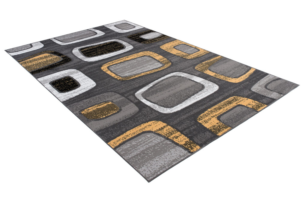 Tappeto Maya Giallo Grigio Geometrico