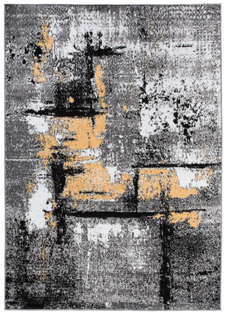 Tappeto Maya Grigio Giallo Sfumato