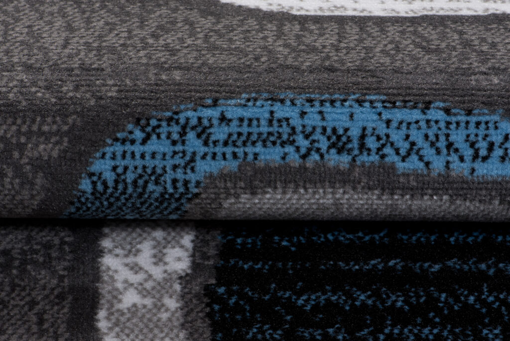 Tappeto Maya Blu Grigio Geometrico
