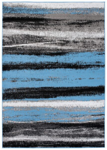 Tappeto Maya Grigio Blu a Righe