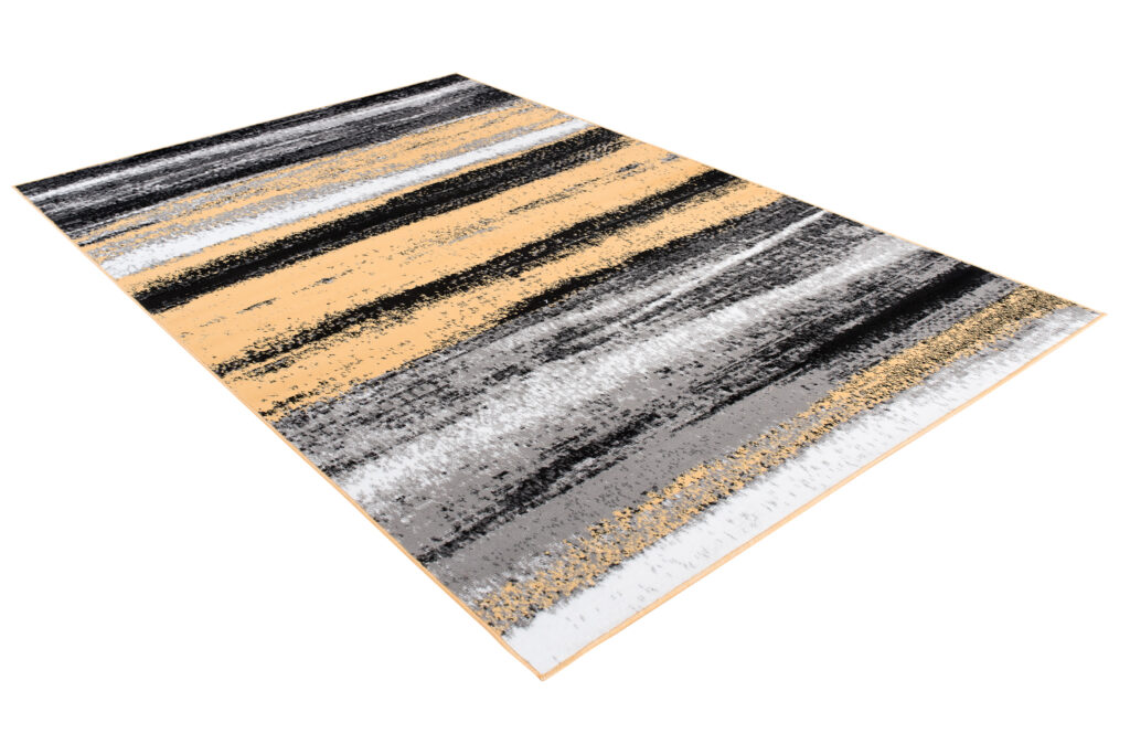 Tappeto Maya Grigio Giallo a Righe