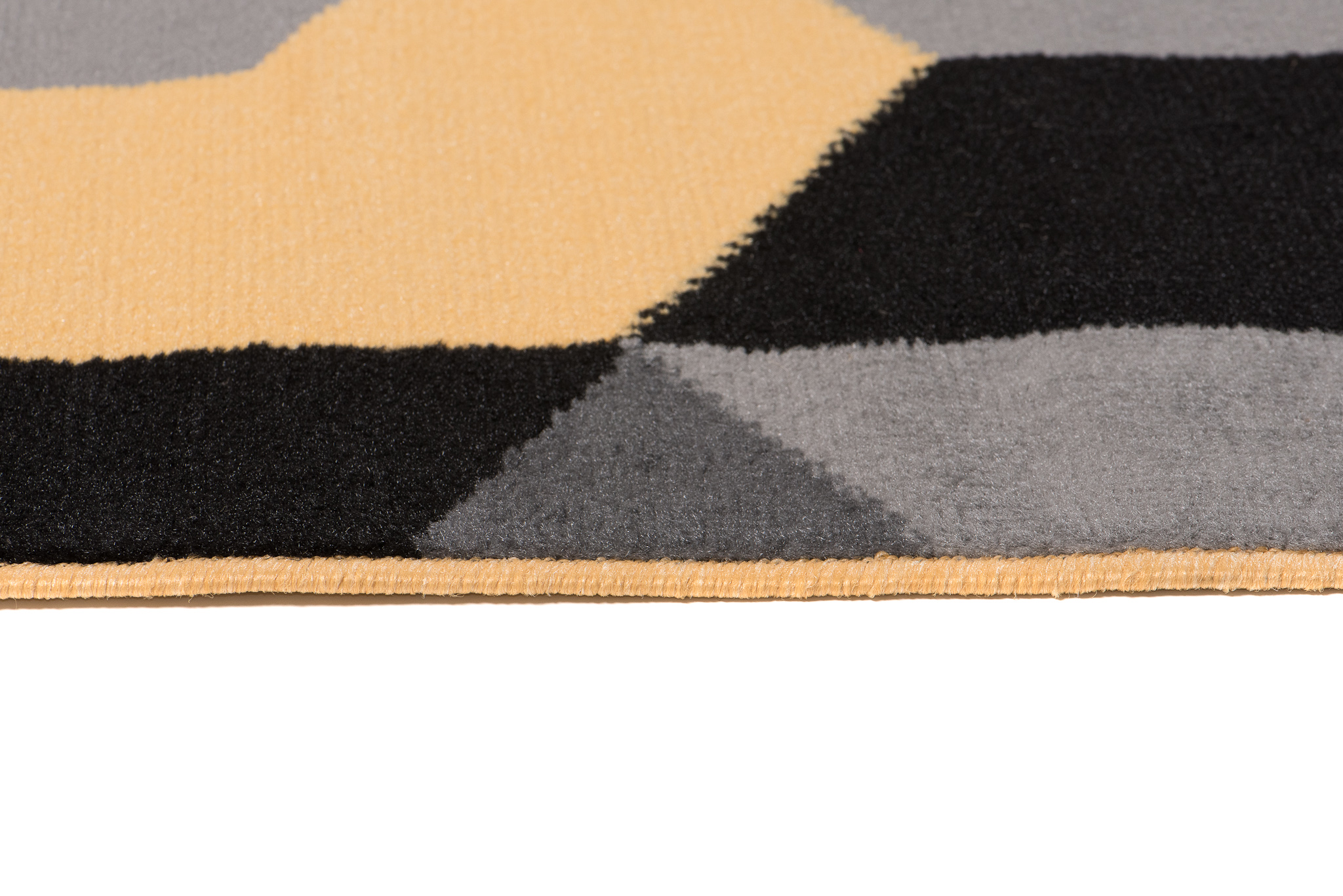 Tappeto Maya Grigio Giallo Cubi