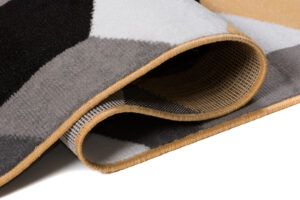 Tappeto Maya Grigio Giallo Cubi