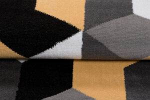 Tappeto Maya Grigio Giallo Cubi